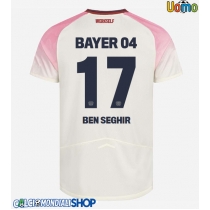Maglie da calcio Bayer Leverkusen Eliesse Ben Seghir #17 Seconda Maglia 2025-26 Manica Corta